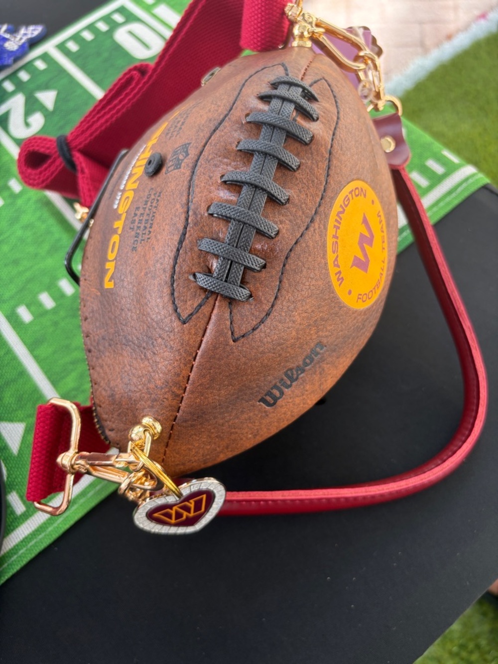 Wilson Washington Commanders throwback vintage Mini Football purse
